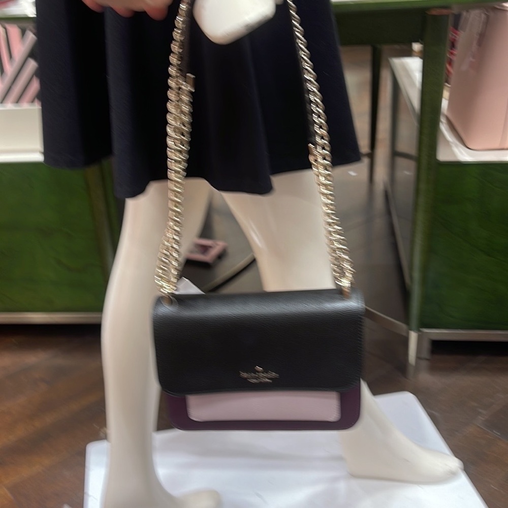 Kate Spade Remi Flap Chain Crossbody 
Colorblock 
Ripe Plum - Picture 2 of 16